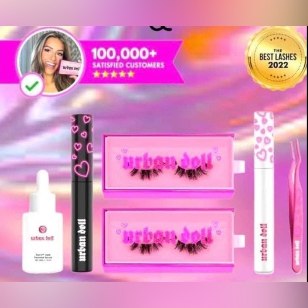 UrbanDoll 2 lashes kit & all the accessories you need for application & removal
